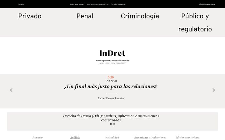 Screenshot of indret.com