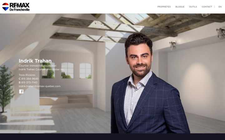 Screenshot of indriktrahan.com