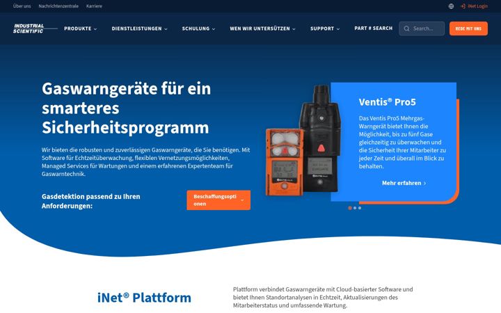 Screenshot of indsci.de