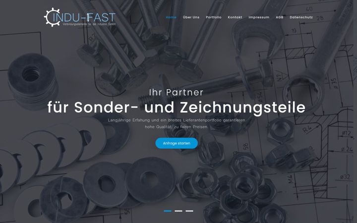 Screenshot of indu-fast.de