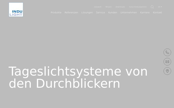Screenshot of indu-light.com