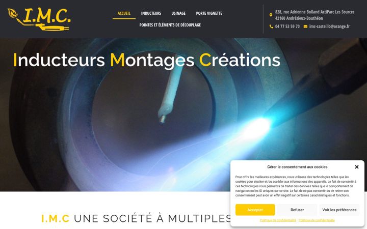 Screenshot of inducteursmontagescreations.fr