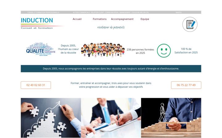 Screenshot of inductionformation.fr