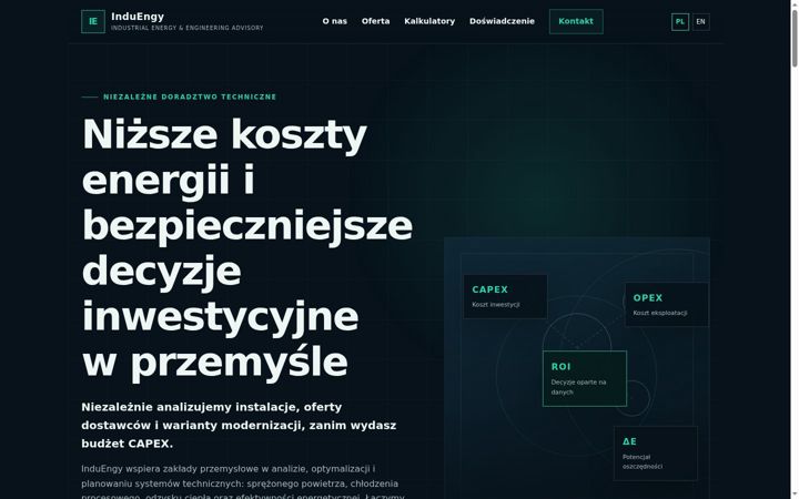 Screenshot of induengy.com