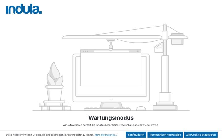 Screenshot of indula-werbeagentur.de