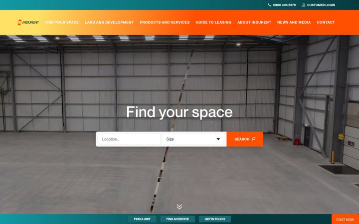 Screenshot of indurent.com