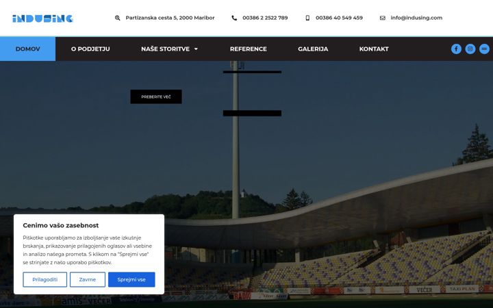 Screenshot of indusing.com