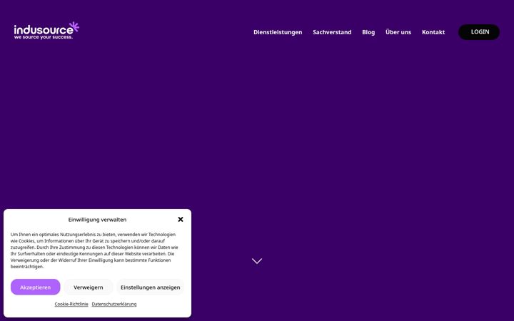 Screenshot of indusource.de
