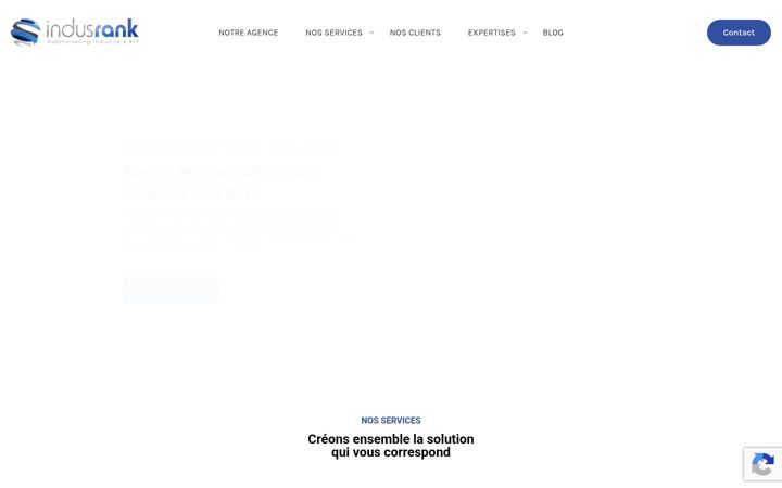 Screenshot of indusrank.com