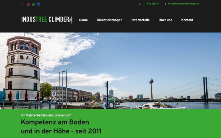 Screenshot of industreeclimber.de