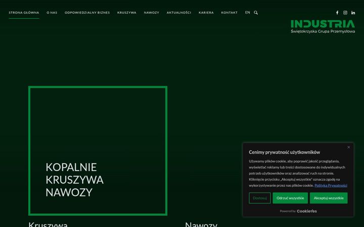 Screenshot of industria.eu