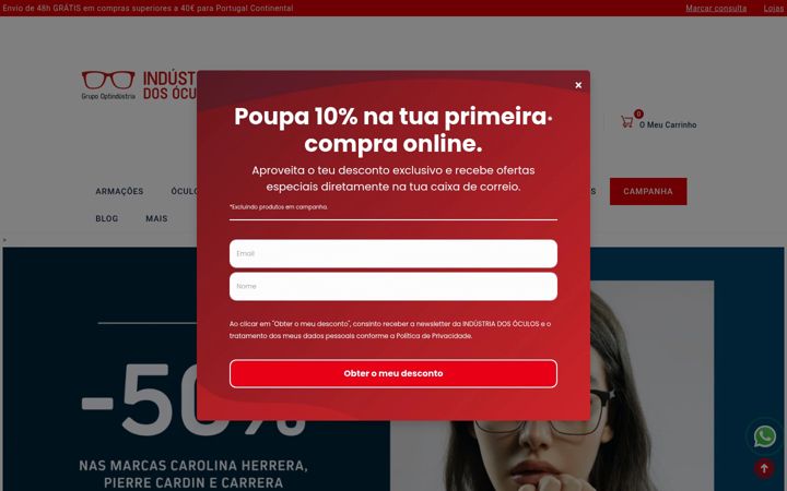 Screenshot of industriadosoculos.pt