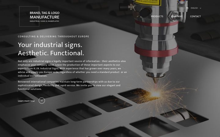 Screenshot of industrial-signs.com
