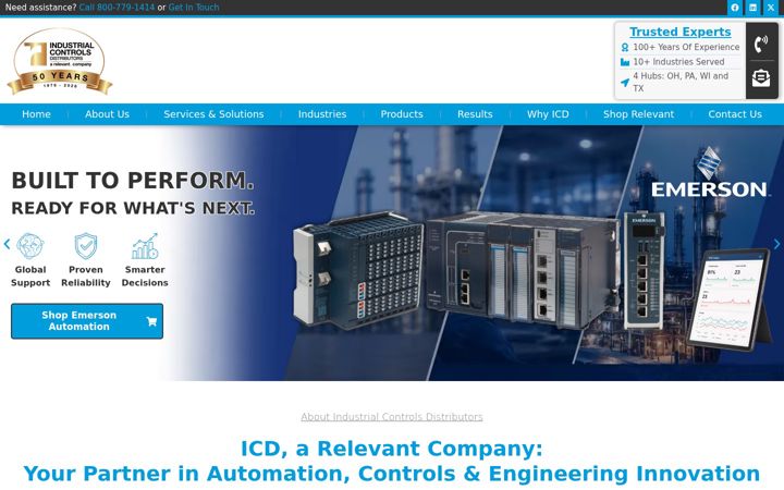 Screenshot of industrialcontrolsonline.com