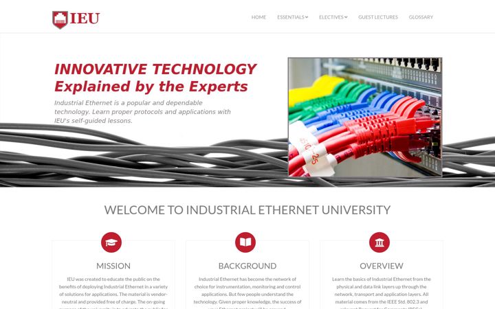 Screenshot of industrialethernet.org