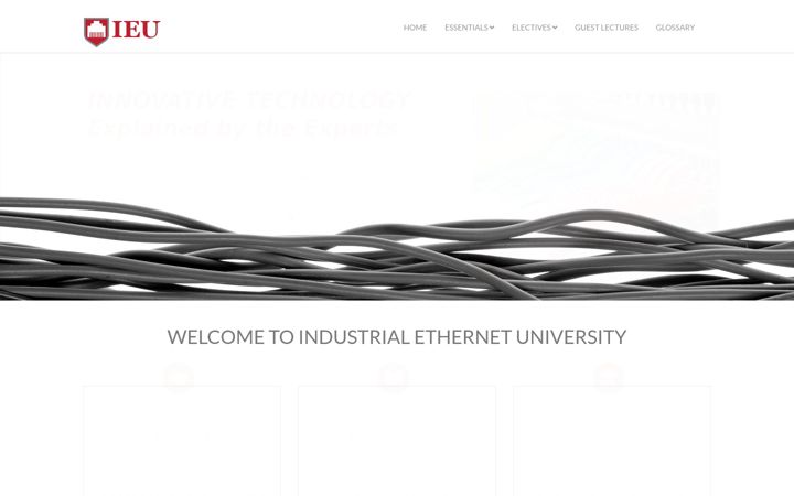 Screenshot of industrialethernetu.com