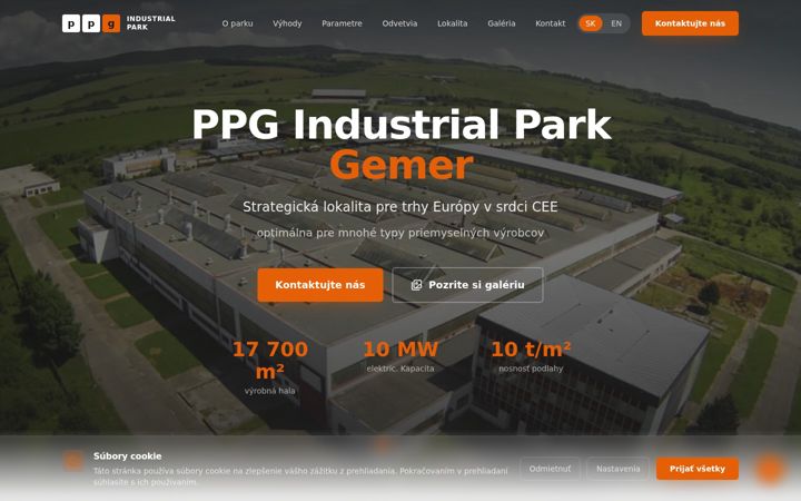 Screenshot of industrialparkcee.com