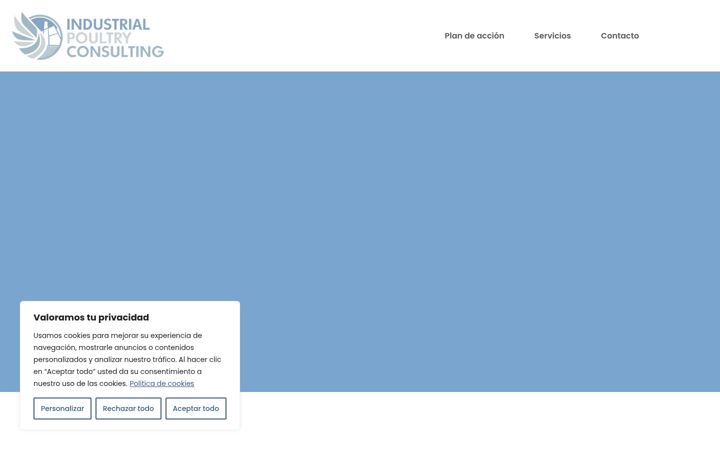 Screenshot of industrialpoultryconsulting.com
