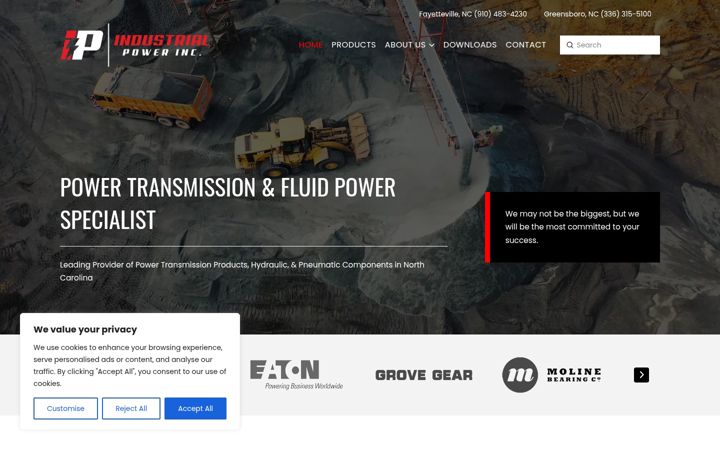 Screenshot of industrialpowerinc.com