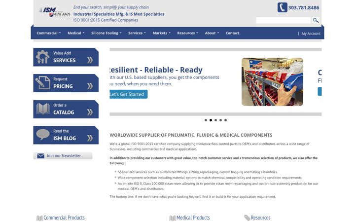 Screenshot of industrialspec.com