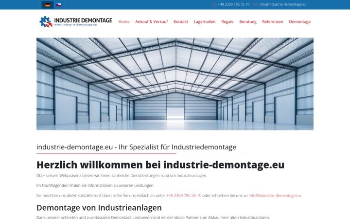 Screenshot of industrie-demontage.eu