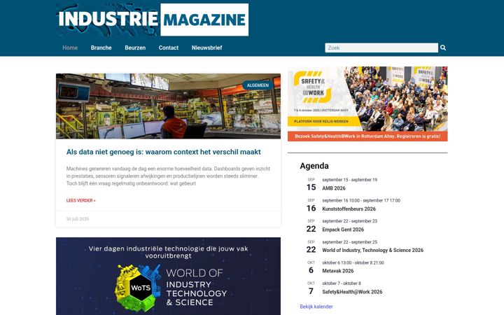 Screenshot of industrie-magazine.nl