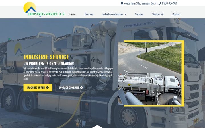 Screenshot of industrie-service.nl