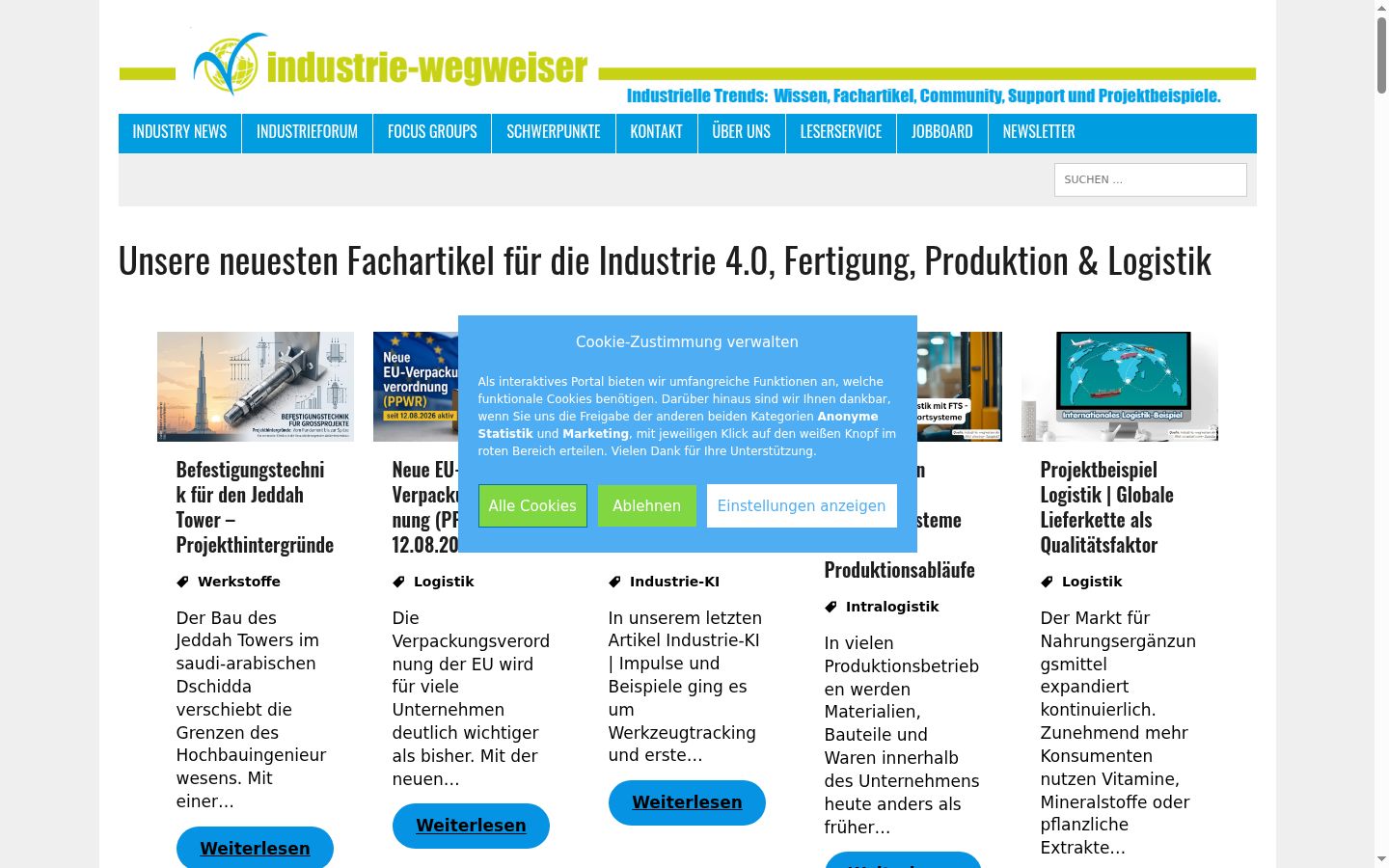 Screenshot van de toestemmingsbanner zoals getoond vóór enige interactie