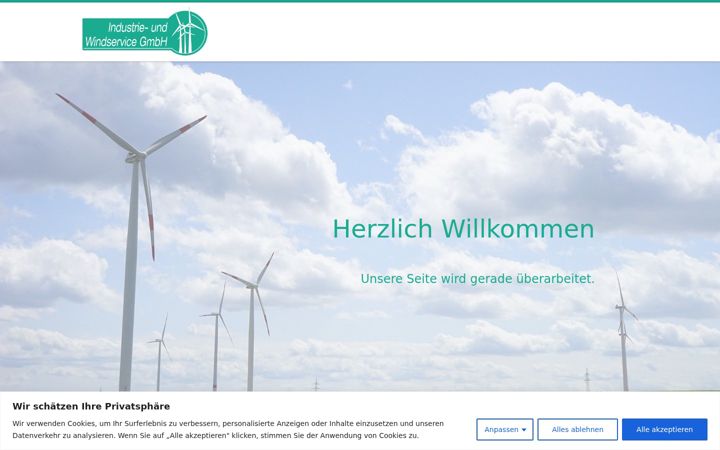 Screenshot of industrie-wind-service.de