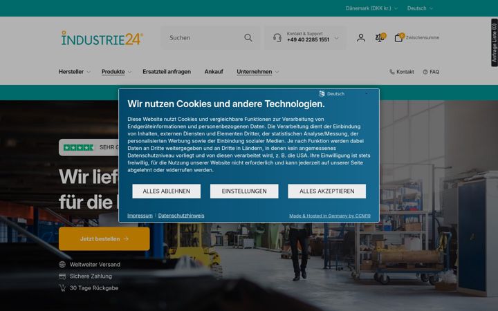 Screenshot of industrie24.com