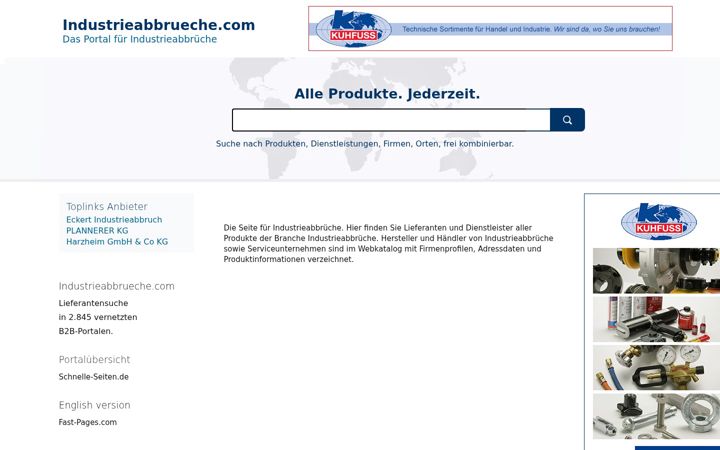 Screenshot of industrieabbrueche.com