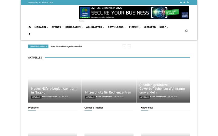 Screenshot of industriebau-online.de