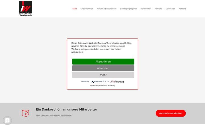 Screenshot of industriebau-wernigerode.de