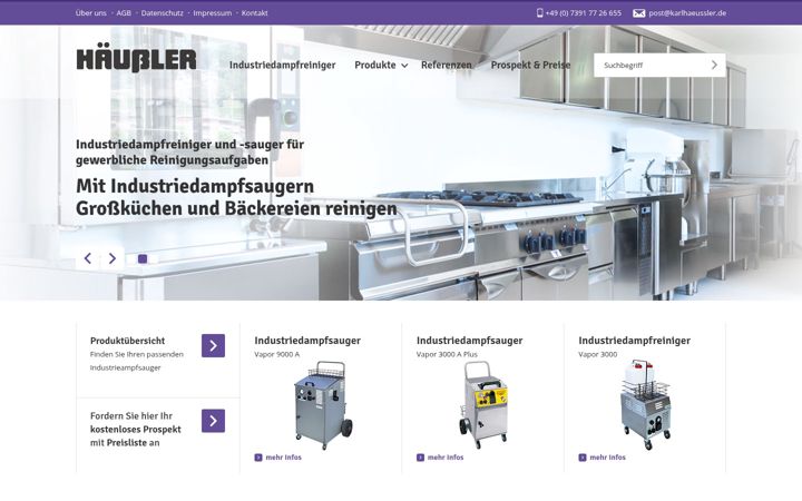 Screenshot of industriedampfsauger.de
