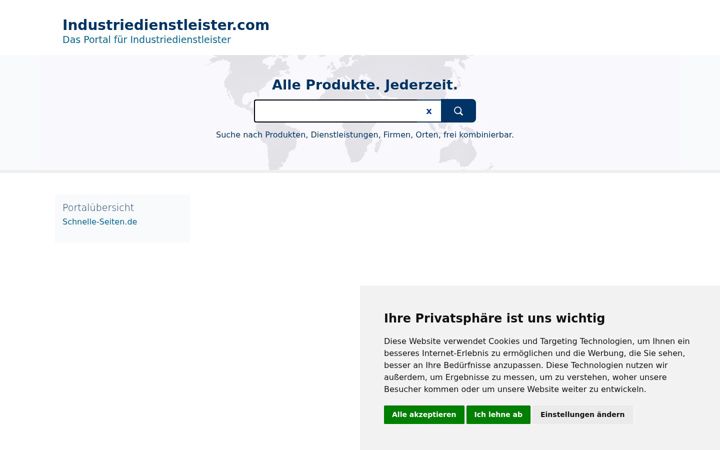 Screenshot of industriedienstleister.com
