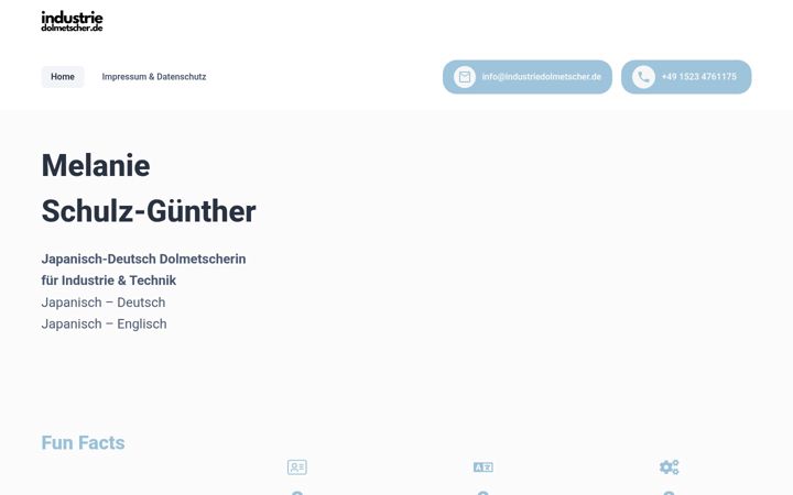 Screenshot of industriedolmetscher.de