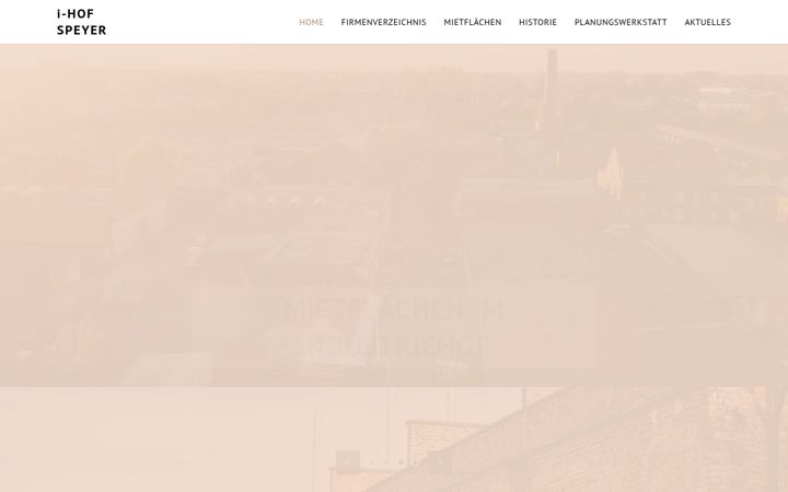 Screenshot of industriehof-speyer.de