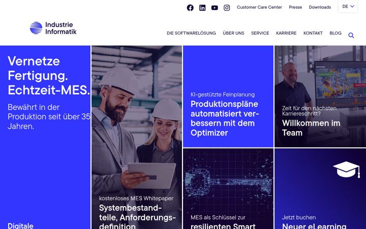Screenshot of industrieinformatik.com