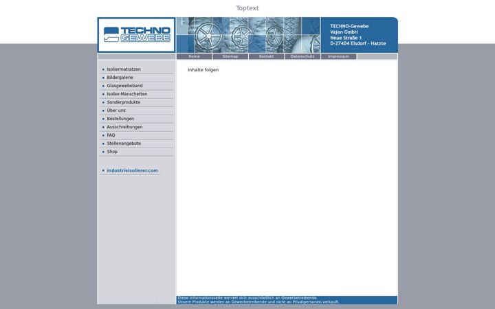 Screenshot of industrieisolierer.com
