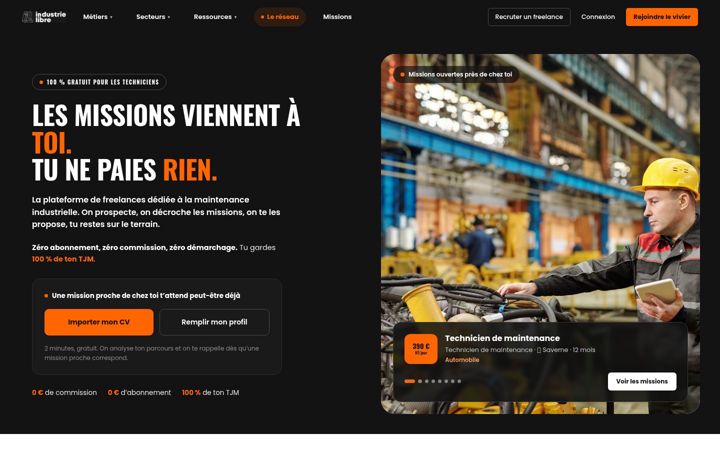 Screenshot of industrielibre.com