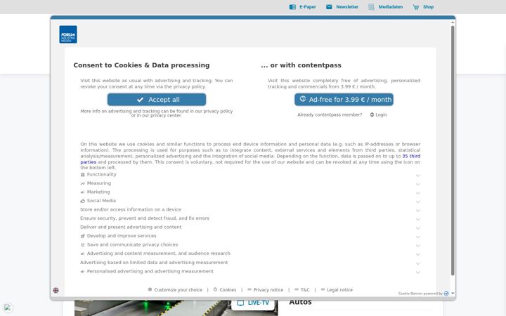Screenshot von industriemagazin.at