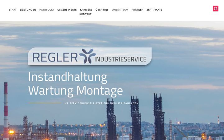 Screenshot of industrieservice-regler.de