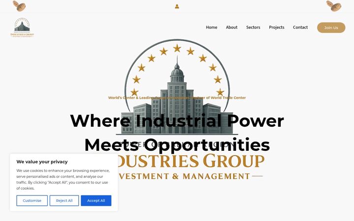 Screenshot of industriesgroup.net