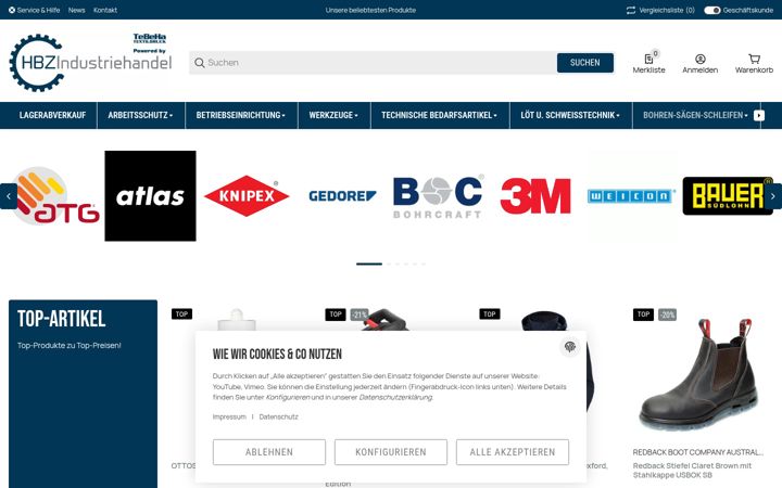 Screenshot of industriewerk-shop.de