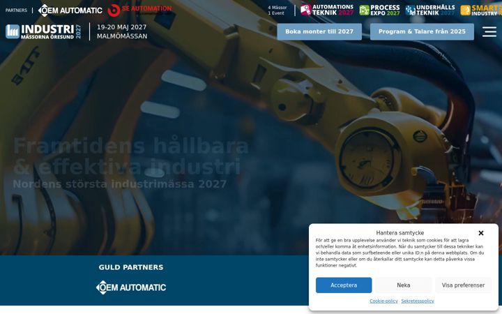 Screenshot di industrimassornaoresund.se
