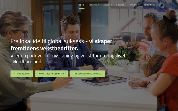 Skärmbild av industriutviklingvest.no