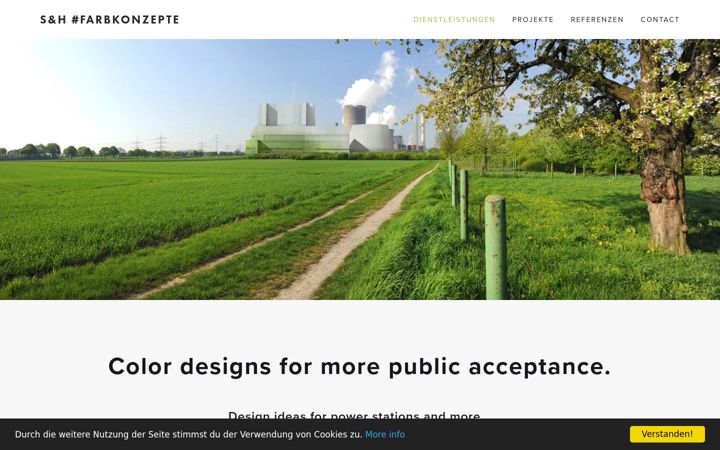 Screenshot of industry-colors.com