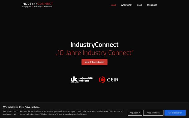 Screenshot of industryconnect.de