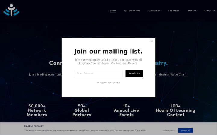 Screenshot of industryconnectgroup.com