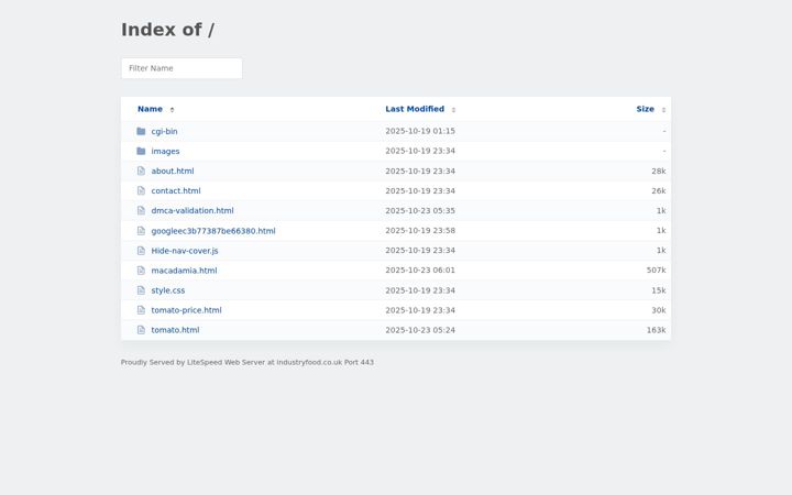 Screenshot ta' industryfood.co.uk